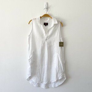 NWT Forcynthia Beachwear Linen Coverup Shirt Top